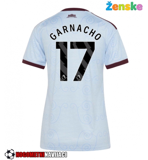 Ženske Nogometnih dresov Aston Villa Alejandro Garnacho #17 Tretji 2026-27 Kratki rokavi Ženske Nogometnih dresov Aston Villa Alejandro Garnacho #17 Tretji 2026-27 Kratki rokavi